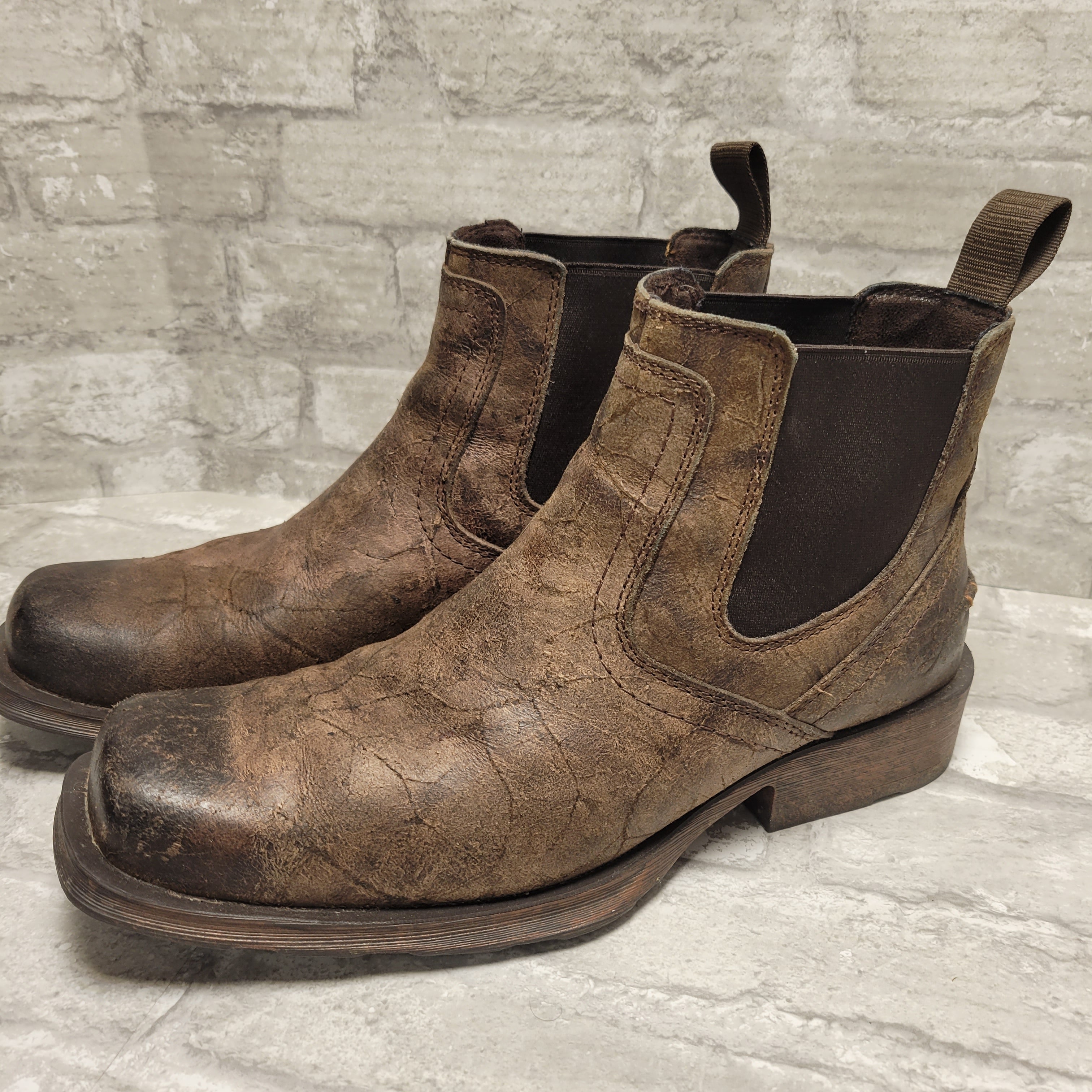 Ariat Men's Stone Midtown Rambler Square Toe Boots, Brown 9.5D (8012220563694)